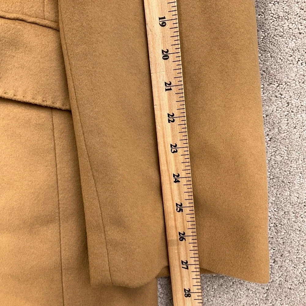 Banana Republic Overcoat Mens XLarge Camel Topcoat 3 Pocket Pick Stitch Winter‎